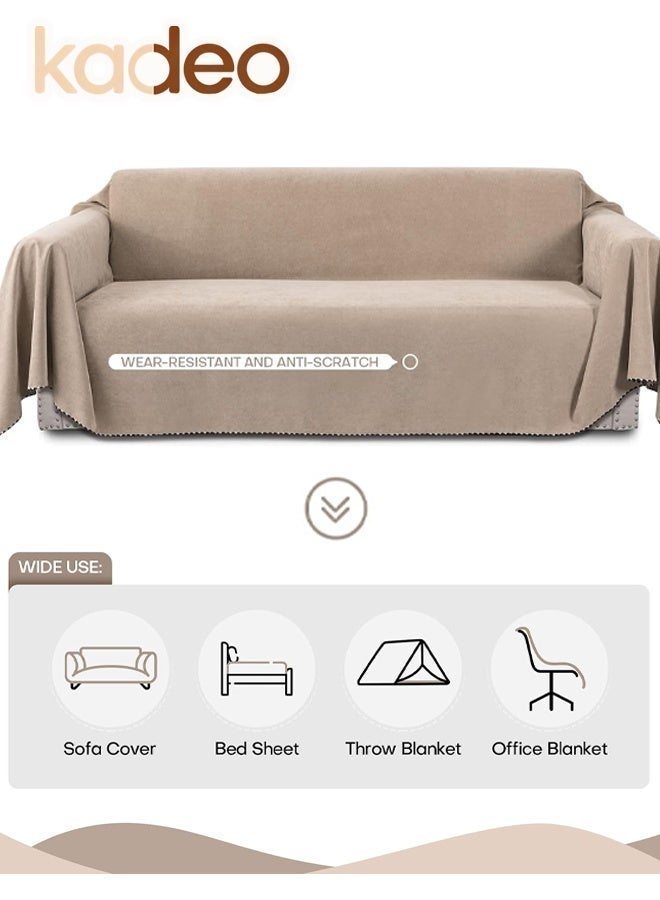 kadeo Waterproof Couch Covers, Washable Sofa Covers, Sectional Couch Cover for 2 Cushion, Furniture Protector Pet Friendly, Cat Scratch Proof Couch Protector Sofa Slipcover, 180*230CM - Image 3