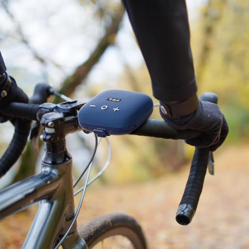 Tribit StormBox Micro 2 Portable Speaker: 90dB Loud Sound Deep Bass IP67 Waterproof Small Speaker Built-in Strap, 12H Playtime for Outdoor Camping Biking, 150ft Range (Pure Blue) - Image 5
