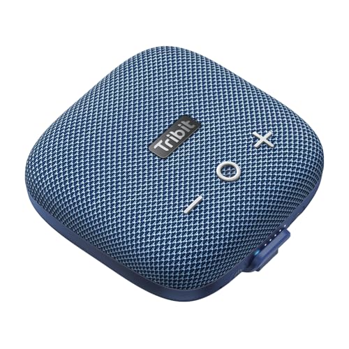 Tribit StormBox Micro 2 Portable Speaker: 90dB Loud Sound Deep Bass IP67 Waterproof Small Speaker Built-in Strap, 12H Playtime for Outdoor Camping Biking, 150ft Range (Pure Blue) - Image 1
