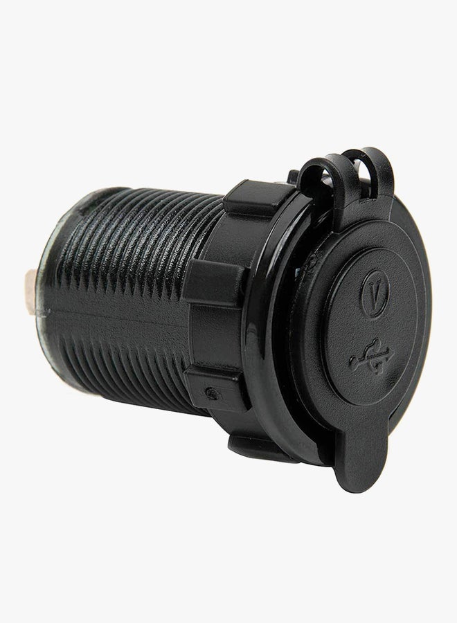 إسكدنيا شاحن سيارة بمنفذي USB وشاشة LED مع شاشة رقمية لمقياس الجهد الكهربائي أزرق - Image 3