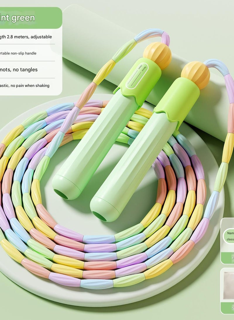 Generic Bamboo Jump Rope for Children in Primary School Special Kindergarten for Beginners Preschoolers Large Class Children Beginner's Sports Rope  - Image 1