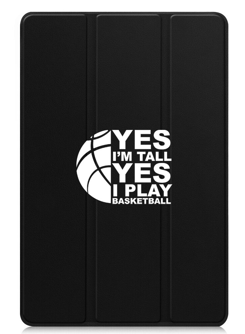 Theodor Protective Flip Case For Xiaomi Pad 7 & Xiaomi Pad 7 Pro With Trifold Stand Auto Wake Sleep Shockproof Cover - Basketball White - Image 1