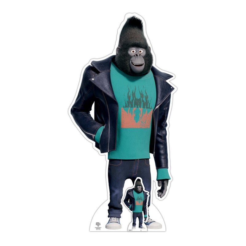 Star Cutouts SC4085 Johnny Mountain Gorilla  Sing Cardboard Cutout With Mini Birthday Party Decoration Gift