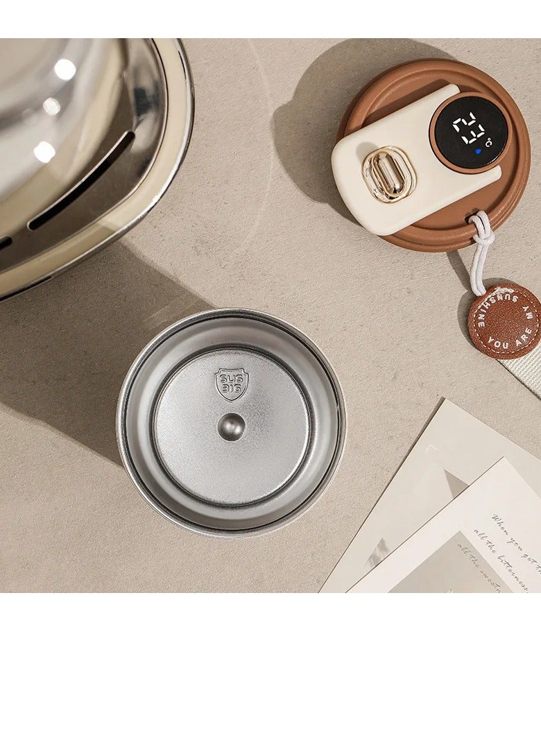 AROAQ Coffee Cup With Temperature Display, Portable Led Temperature Display Cup Water Bottle, Large Capacity Stainless Steel Insulated Water Cup, Durable Thermal Coffee Mug For Home Travel Sport, (Red) - Image 5