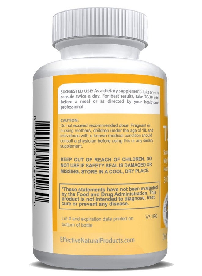 ENP Turmeric | 600mg Organinc Turmeric with 95% Curcuminoids & Black Pepper Extract, 60ct - Image 3