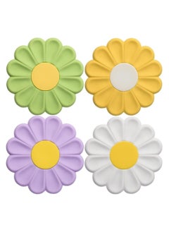 Oasisgalore 4-Pack Silicone Daisy Trivets, Heat-Resistant and Non-Slip Pot Holders for Hot Pots and Pans  - Image 1