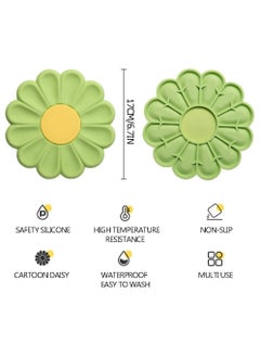 Oasisgalore 4-Pack Silicone Daisy Trivets, Heat-Resistant and Non-Slip Pot Holders for Hot Pots and Pans  - Image 2