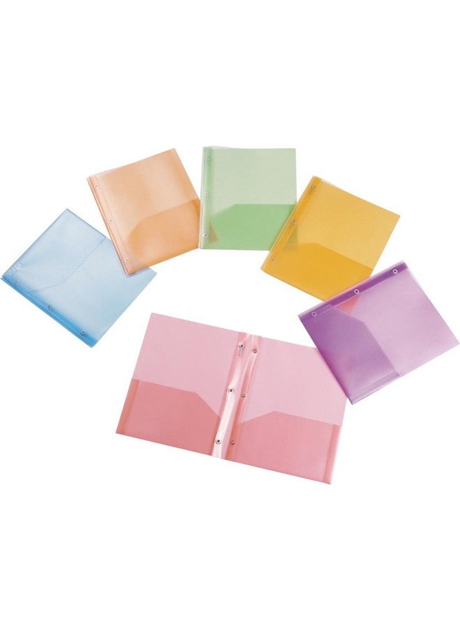 Filexec 500316791 6791 Prong Report Cover 2 Pocket Letter Size Set Of 12 6 Asst Colors 2 Each Blueberry Strawberry Grape Lime Lemon Lime Tangerine  - Image 1
