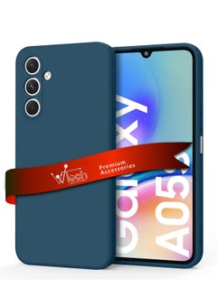 Wtech Soft Liquid Silicone Case Cover For Samsung Galaxy A05s 4G 2023 Navy Blue  - Image 1
