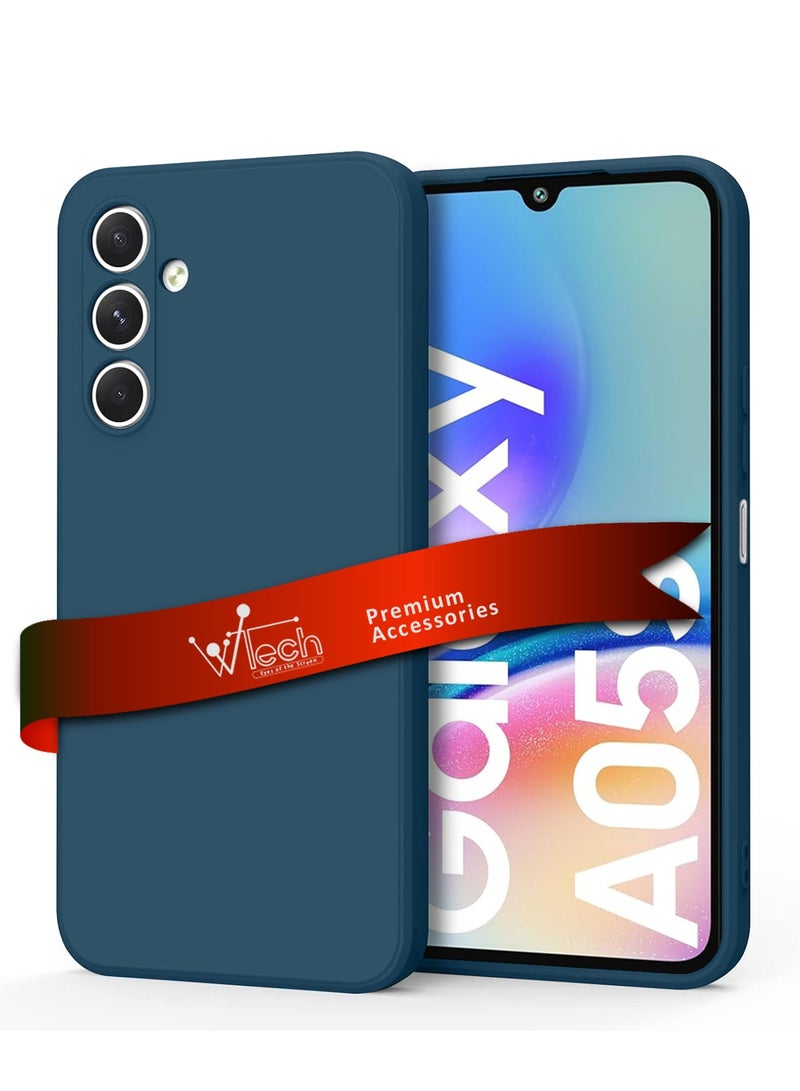 Wtech Soft Liquid Silicone Case Cover For Samsung Galaxy A05s 4G 2023 Navy Blue - Image 1