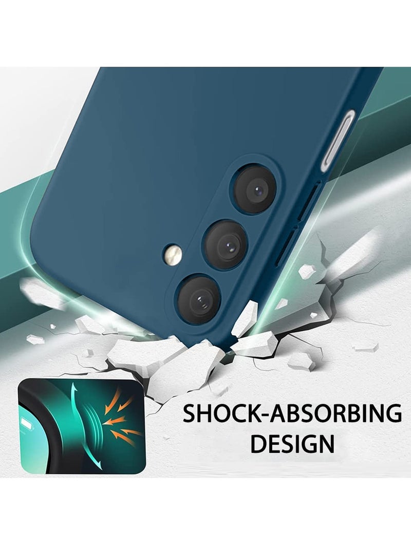 Wtech Soft Liquid Silicone Case Cover For Samsung Galaxy A05s 4G 2023 Navy Blue - Image 3