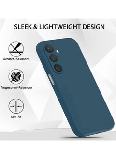 Wtech Soft Liquid Silicone Case Cover For Samsung Galaxy A05s 4G 2023 Navy Blue  - Image 4
