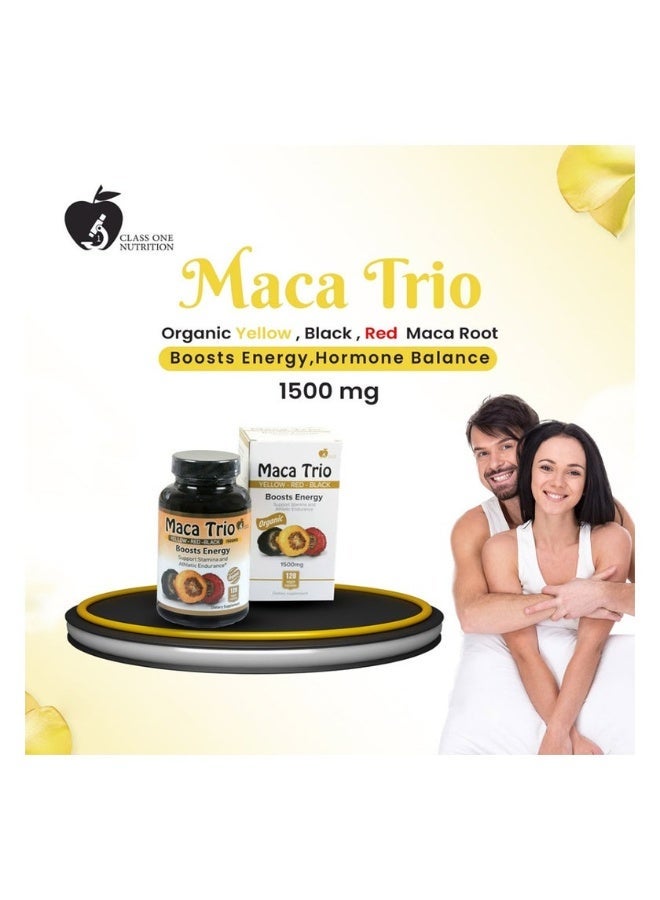 Classone Class One Nutrition Maca Trio Veg Capsules For Energy Boost, Pack of 120's - Image 3