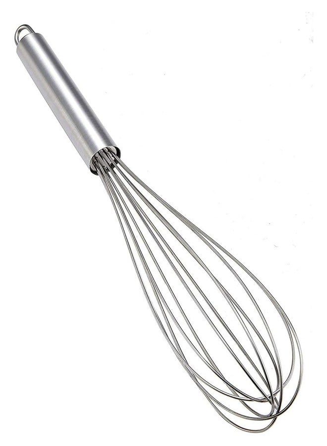 Mohini Whisk - Stainless Steel Multi uses Balloon Shape Wire Whisk for Blending, Whisking, Beating, Cooking and Stirring, Milk Curd and Egg Manual Beater Kitchen Tool(20CM) - Image 2