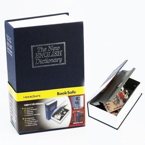 black sparrow Book Safe Small Box with 2 Key Small Size HomeOffice Dictionary Hidden Secret Type Security Lock Perfect for Traveling Storage Money Stylish VaultCash Jewelry and Passport - Image 1
