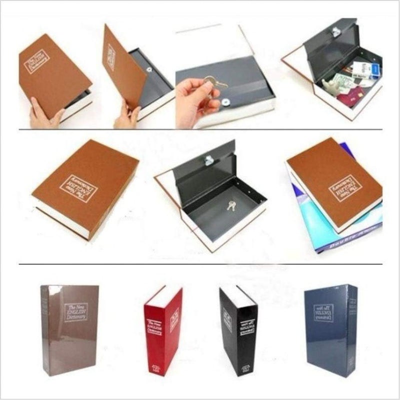 black sparrow Book Safe Small Box with 2 Key Small Size HomeOffice Dictionary Hidden Secret Type Security Lock Perfect for Traveling Storage Money Stylish VaultCash Jewelry and Passport - Image 4