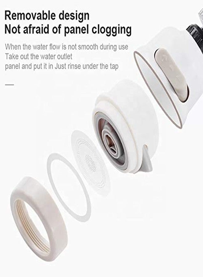 KitchenFest® ABS & Stainless Steel 360° Rotating Water Saving Flexible Faucet Aerator Sprinkler Sprayer with 3 Adjustment Modes and Hose Attachment for Kitchen Sink - Image 5