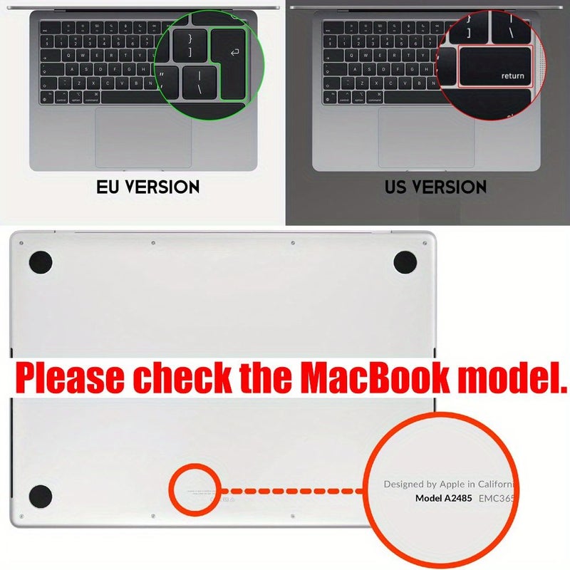 Clear Keyboard Cover Macbook Air 13 13.6 A1534 A1708 A1988 M4 M3 M2 M1 - Image 2