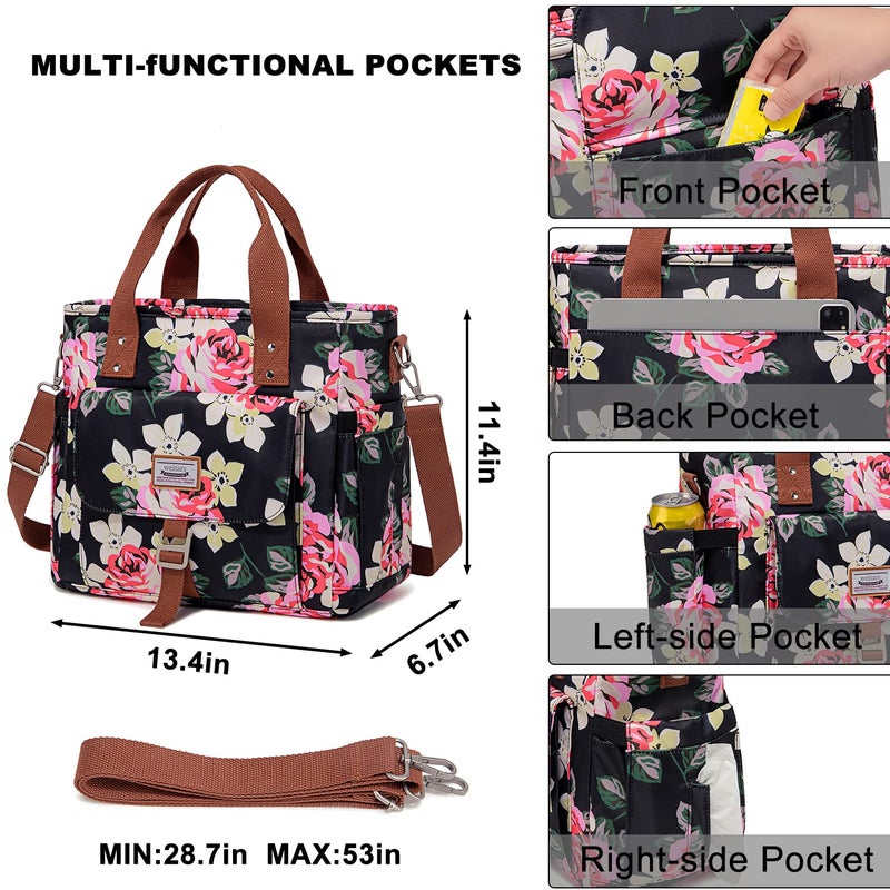 Weitars Lunch Bag for Women,Leak Proof Lunch Box for Work,Insulated Large Lunch Tote Bag with Removable Shoulder Strap, Lunch Bag For Picnic Hiking - Image 3