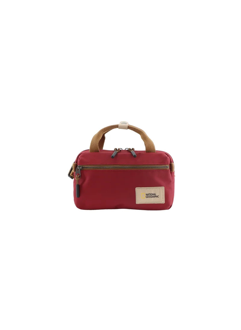 ناشيونال چيوغرافيك National Geographic LEGEND Crossover Bag Red For Men And Women, Durable Water Resistant Casual Stylish Outdoor Travel Camping Maroon Shoulder Bag/Crossbody Bag