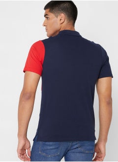Seventy Five Colourblock Polo Shirt  - Image 2
