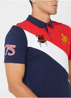 Seventy Five Colourblock Polo Shirt  - Image 3