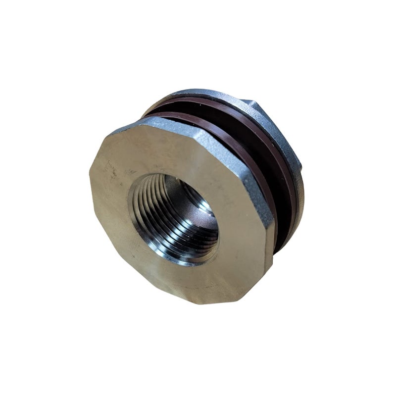 MiniBrew 34 NPT EZ Seal Weldless Bulkhead with EPDM Gaskets for Homebrewing 1 Pack - Image 2