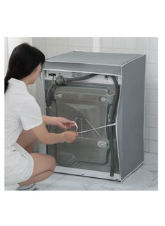 ECVV Automatic Roller Washing Machine Cover Dryer Cover, Dustproof, Sun-Proof Cover Exquisite Pattern-Size 60 * 55 * 85 cm  - Image 4