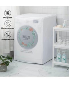 ECVV Automatic Roller Washing Machine Cover Dryer Cover, Dustproof, Sun-Proof Cover Exquisite Pattern-Size 60 * 55 * 85 cm  - Image 2