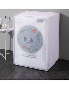 ECVV Automatic Roller Washing Machine Cover Dryer Cover, Dustproof, Sun-Proof Cover Exquisite Pattern-Size 60 * 55 * 85 cm  - Image 1
