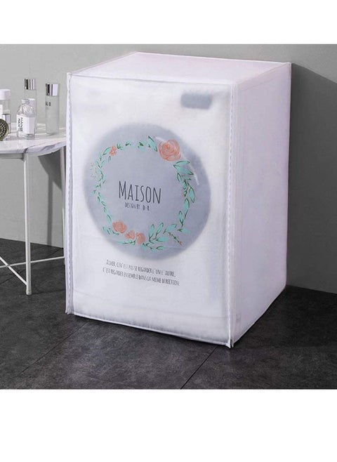 Automatic Roller Washing Machine Cover Dryer Cover, Dustproof, Sun-Proof Cover Exquisite Pattern-Size 60 * 55 * 85 cm