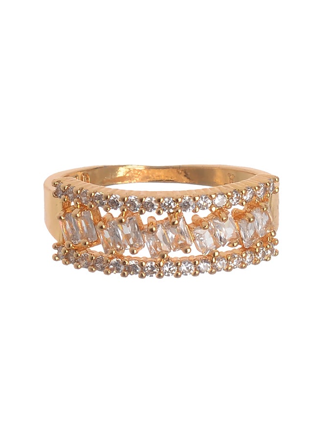 Akher el Ankoud - Classic Zircon Stone Ring Size 20 - Image 1
