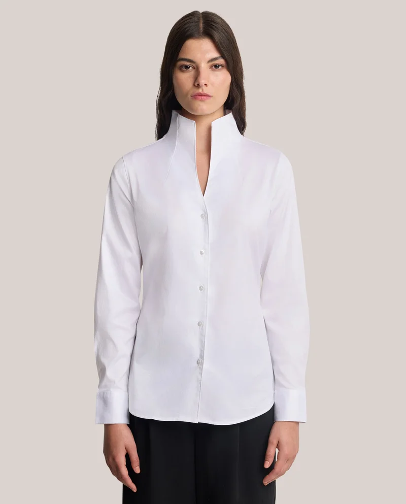 Camicissima WHITE LONG SL. SLIM FIT for Women | Best Price UAE