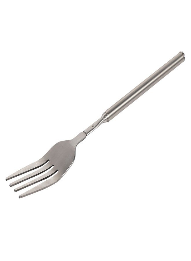 Perpercy Telescopic Fork, 3PCS Stainless Steel Extendable Long Handle BBQ Dinner Fruit Dessert Fork, Sturdy and Durable 8.7-25.4inch - Image 4