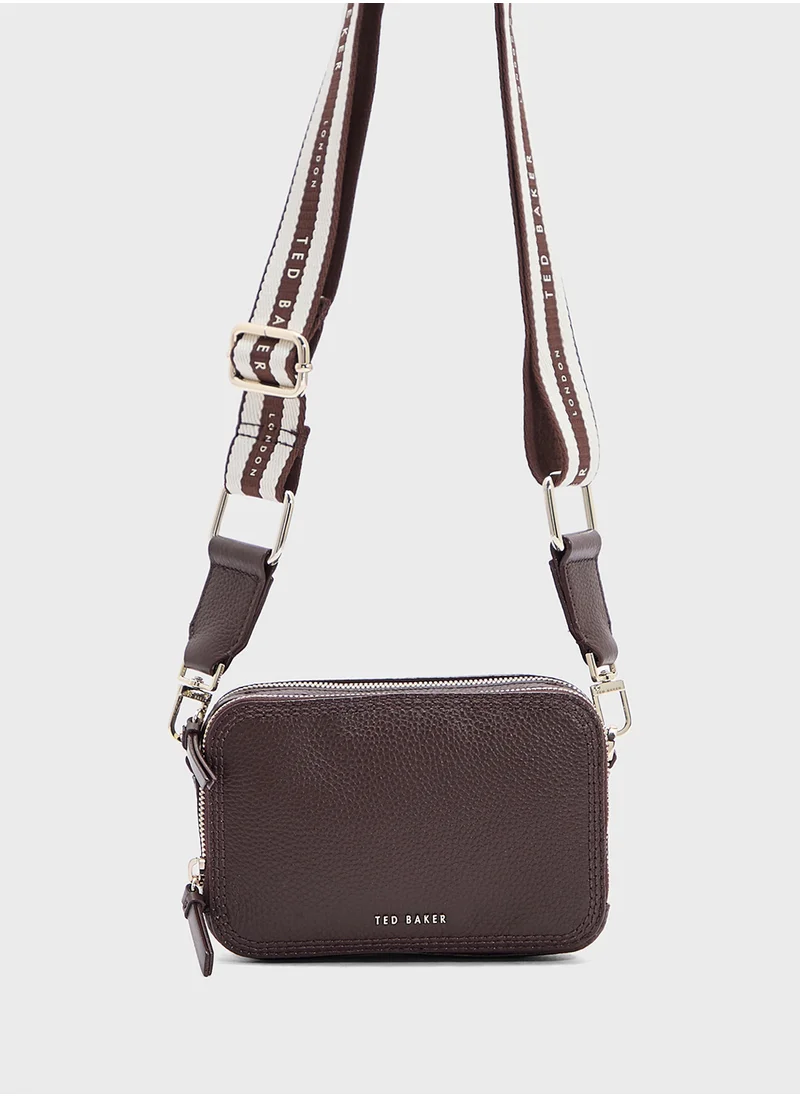 تيد بيكر WILLSA Mini Webbing Leather Crossbody Bag