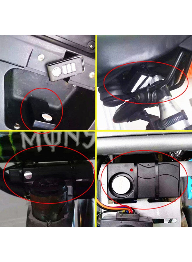 Generic 110dB Bike Alarm Wireless Vibration Motion Sensor Motorcycle Bicycle Security Sensors Bike Alarm with Remote - Image 4