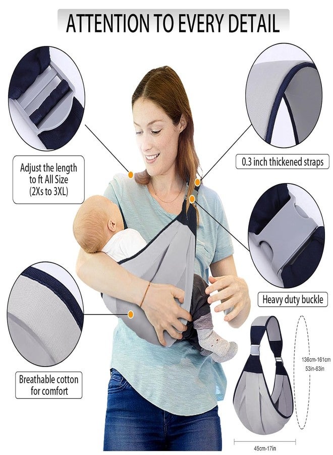 KRISHNPRIYA Infant Baby Carrier - Adjustable Baby Sling for Newborn to Toddler - Ergonomic 3D Mesh Baby Wraps Carrier - Breathable & Lightweight for 0-36 Months Baby - Image 2