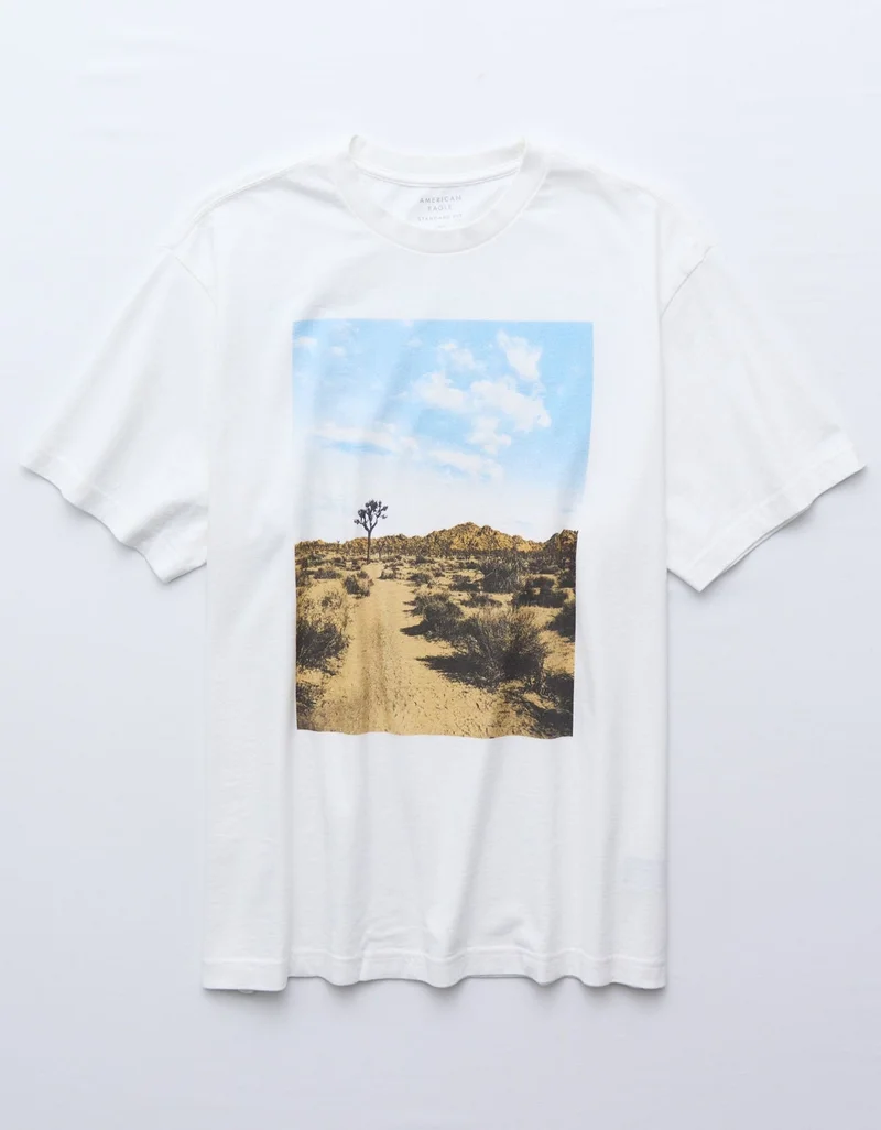 American Eagle  AE Standard Fit Destination Graphic T-Shirt  | Best Price UAE