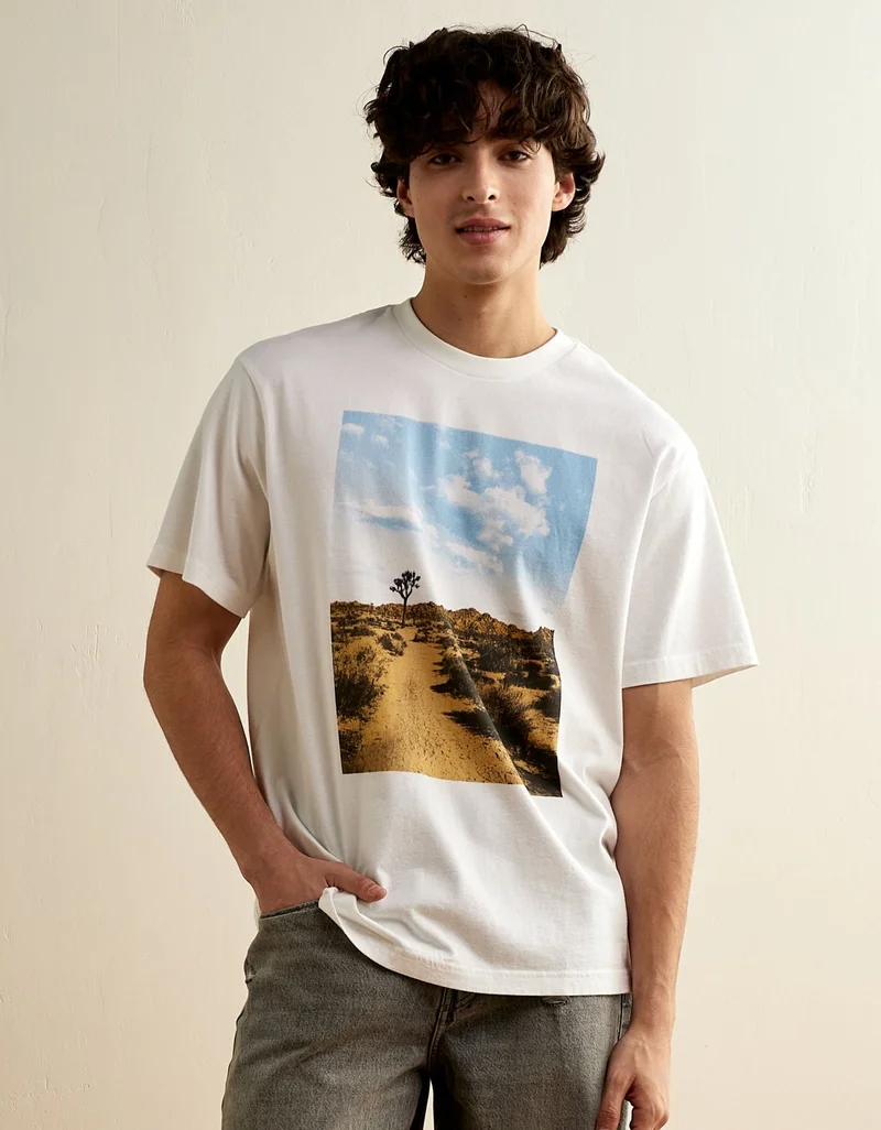 AE Standard Fit Destination Graphic T-Shirt