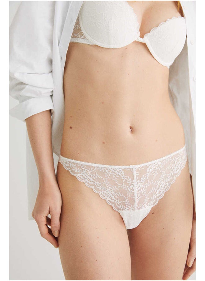 women'secret - Classic lace briefs - Image 1