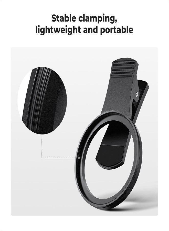 K&F Concept 52mm Clip-on CPL Phone Camera Lens Filter Kit, Circular Polarizer Polarizing Filter Compatible with iPhone 17 16 15 14 13 12 11 - Image 2