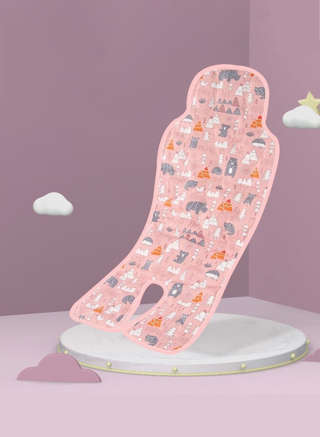 Aissiora Baby stroller cooling mat ice pad Stroller seat cushion Stroller gel cooling pads Child safety seat cooling pads The principle of scientific and technological cooling Cool and breathable Dissolve your baby's body heat Suitable for summer to bring continuous cooling to your baby Common to all models 27*13 inches (pink)  - Image 4