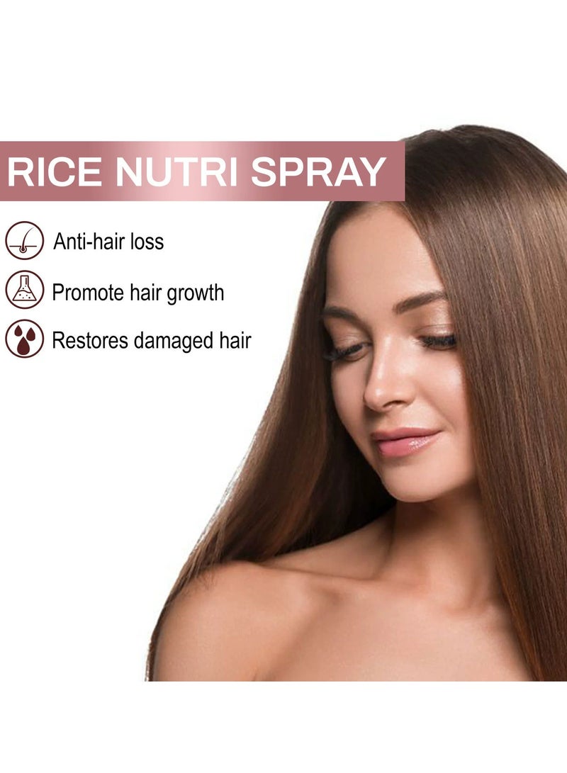 إيلهو بروفيتا بخاخ نمو الشعر بماء الأرز للنساء ، بيوتين ، كافيين ، زيت إكليل الجبل ، زيت الخروع - مصل نمو الشعر وعلاج تساقط الشعر 50 مل - Image 4