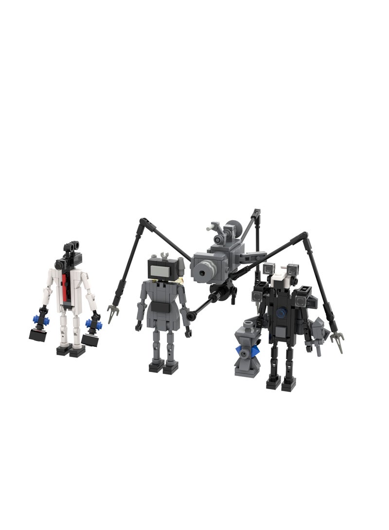 Skibidi Toilet Man Toy Building Blocks Set 330Pcs Mini Monitor Toy Ideas Toys Battle Horror Game Model Ideas Toys Gifts for Adult & Kids - Image 1