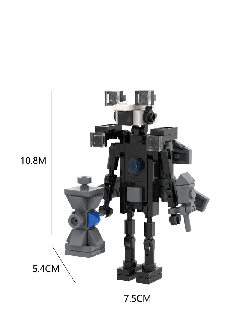 Skibidi Toilet Man Toy Building Blocks Set 330Pcs Mini Monitor Toy Ideas Toys Battle Horror Game Model Ideas Toys Gifts for Adult & Kids - Image 3