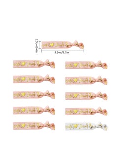 RTYY Hen Party Wristbands Set, 1 White Bride Wristband + 10pcs Rose Gold Team Bride Wristband, Hen Party Accessories for Wedding Engagement Bridal Shower Decorations Bag Fillers  - Image 5