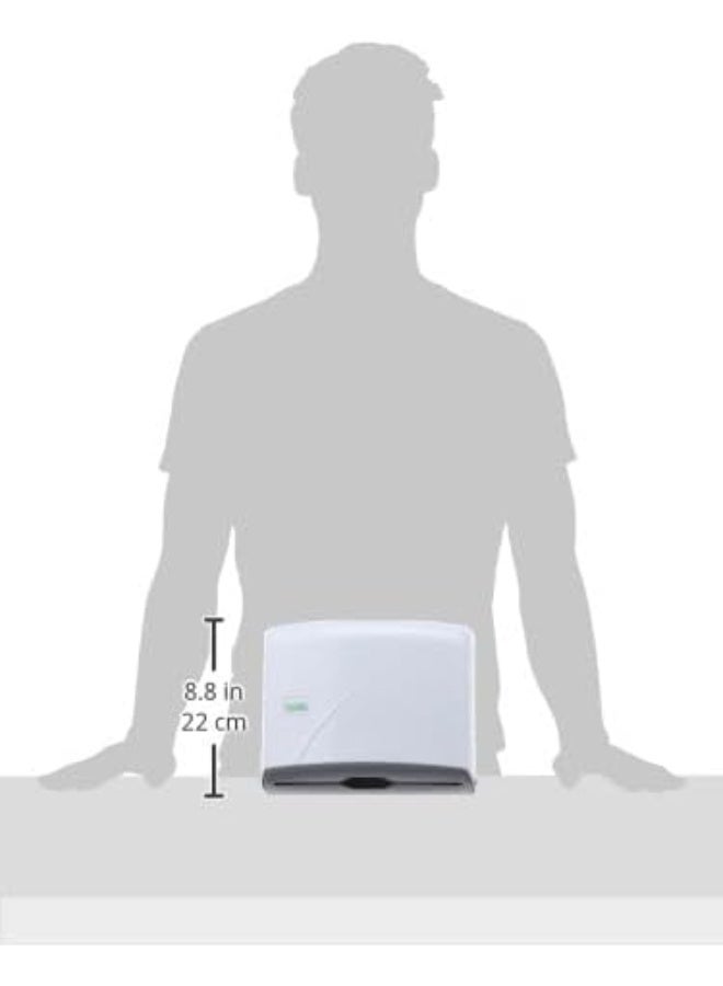 فيالي موزع مناشف ورقية مطوية كيه 1 زد من فيالي، لون أبيض 200 ورقة - Image 2