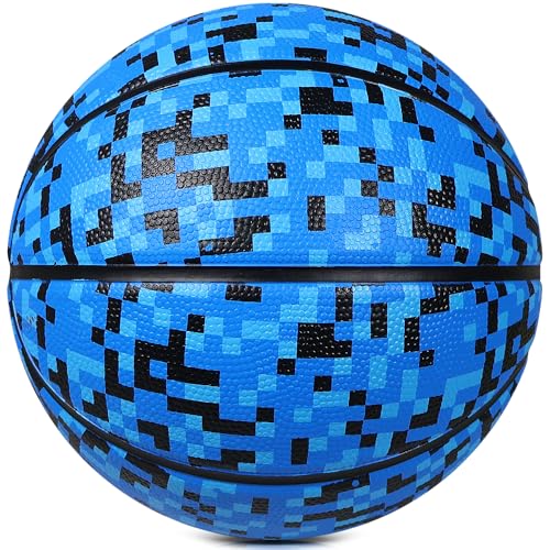 PECOGO Official Rubber Basketball 255 Outdoor Indoor Mens Basketball Ball Size 4 for Kids Youth Teen Boys and Girls Gift IdeasWithout Pump - Image 3