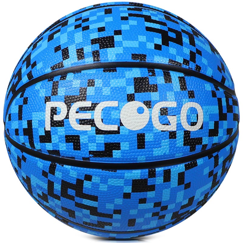 PECOGO Official Rubber Basketball 255 Outdoor Indoor Mens Basketball Ball Size 4 for Kids Youth Teen Boys and Girls Gift IdeasWithout Pump - Image 2