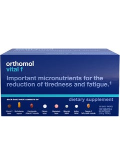 Orthomol Vital F Tablet Packets, Women'S Multivitamin, 30-Day Supply, Vitamins A, B, C, D, E, K, Calcium, Iodine, Omega-3  - Image 1
